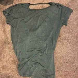Green Twist Back Shirt